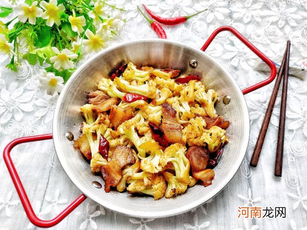 花菜炒肉片保准你味蕾爆炸 炒菜花的家常做法