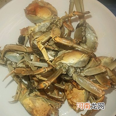 葱香螃蟹五分钟就能上桌的美食 大闸蟹吃法