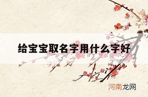 给宝宝取名字用什么字好_今年给宝宝取名用什么字好