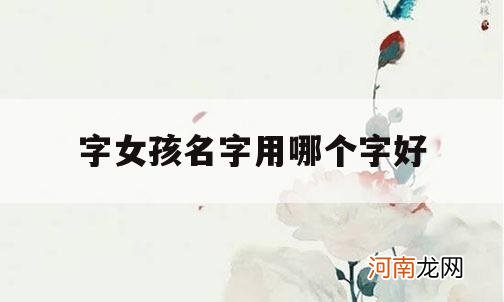 字女孩名字用哪个字好_用在女孩子名字里比较好的字