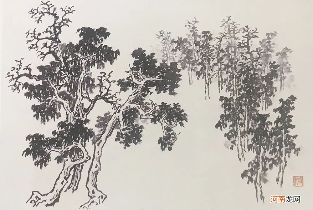 巨然真迹神品山水技法解析 巨然山水画作品欣赏