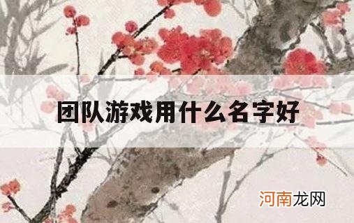 团队游戏用什么名字好_游戏团队起什么名字好