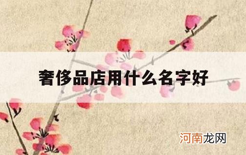 奢侈品店用什么名字好_奢侈品店怎么取名