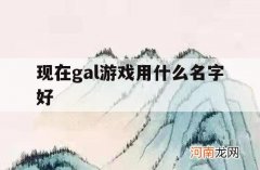 现在gal游戏用什么名字好_好玩的galgame游戏名字