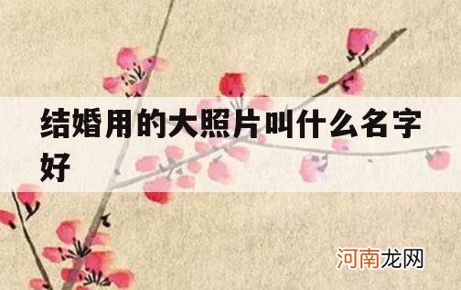 结婚用的大照片叫什么名字好_结婚照片相册用什么名字