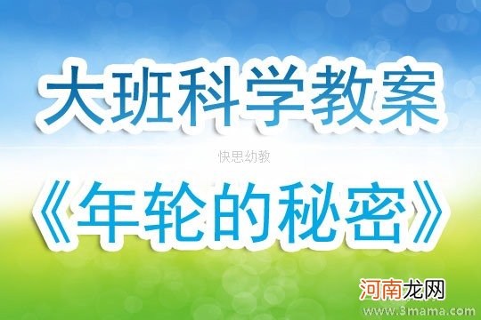 大班科学活动教案：年轮的秘密教案