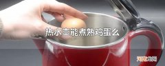 热水壶能煮熟鸡蛋么