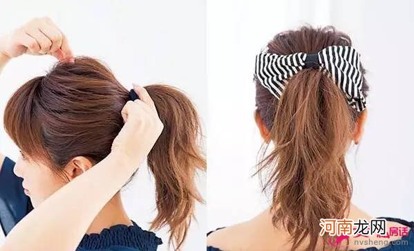 四款中长发型DIY，教你扎头发超简单