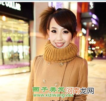 韩国美女短发发型图片