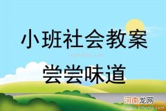 附教学反思 小班健康活动教案：味道真正多教案