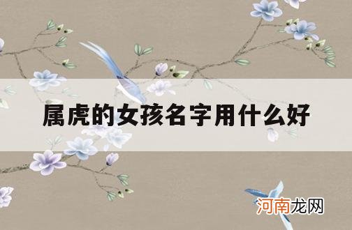 属虎的女孩名字用什么好_属虎的女生取什么名字好好