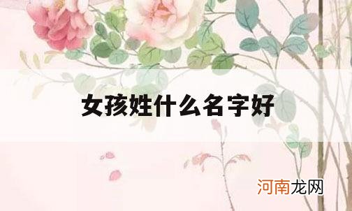 女孩姓什么名字好_姓的女孩起什么名字