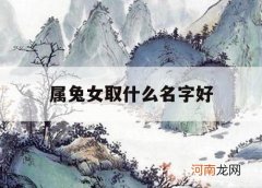 属兔女取什么名字好_属兔的女人取什么名字最好