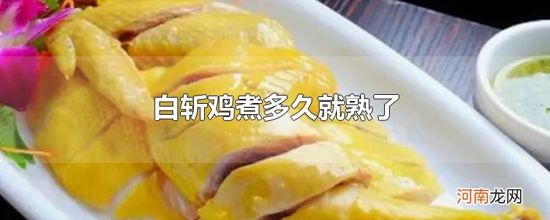 白斩鸡煮多久就熟了