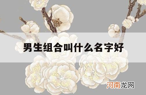 男生组合叫什么名字好_好听的男生组合名字