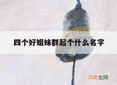 四个好姐妹群起个什么名字_4个姐妹群名字好听点的