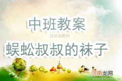 附教学反思 中班数学活动教案：蜈蚣叔叔的袜子教案