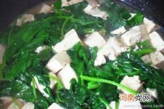 豆腐炒菠菜