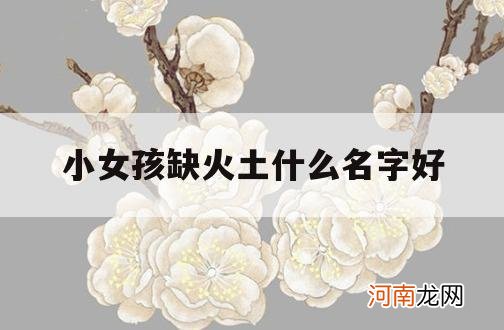 小女孩缺火土什么名字好_缺火和土的女孩名字简单好听