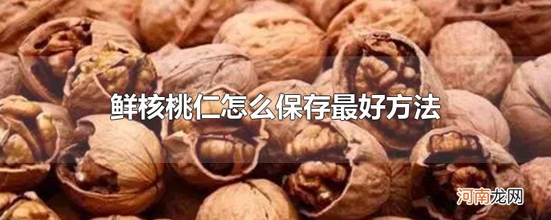 鲜核桃仁怎么保存最好方法