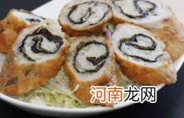 儿童食谱卷类：海苔花枝卷