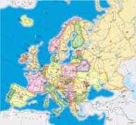 欧洲地图高清中文版 欧洲主要国家旅游