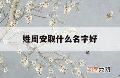 姓周安取什么名字好_姓周安字辈取名