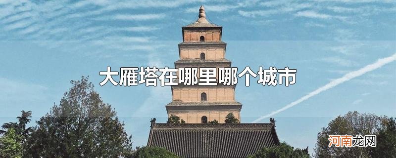 大雁塔在哪里哪个城市