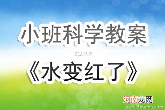 小班科学红红的小东西教案反思