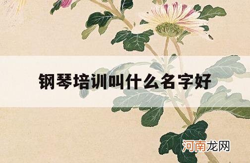 钢琴培训叫什么名字好_钢琴培训机构起什么名