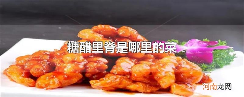 糖醋里脊是哪里的菜