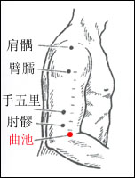 合谷天突曲池穴位在哪里