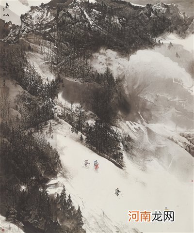 冰雪山水画的新境界 现代雪景山水画图片