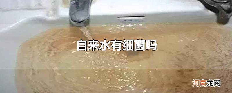 自来水有细菌吗