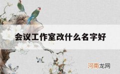 会议工作室改什么名字好_会议名字怎么起