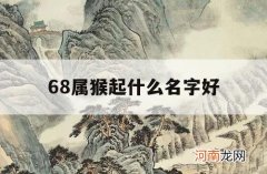 68属猴起什么名字好_1968年猴起什么名字好