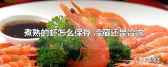 煮熟的虾怎么保存 冷藏还是冷冻