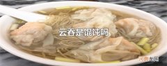 云吞是馄饨吗