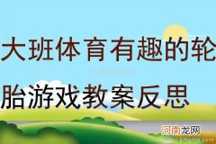 附教学反思 大班体育游戏活动教案：趣味跳圈教案