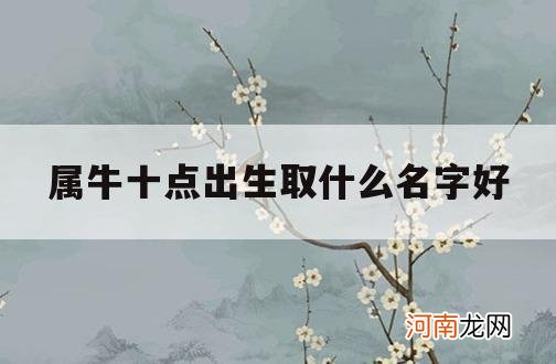 属牛十点出生取什么名字好_属牛十点出生是什么命