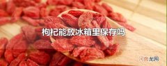 枸杞能放冰箱里保存吗