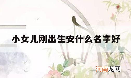 小女儿刚出生安什么名字好_刚出生小女孩起啥名好