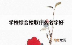 学校综合楼取什么名字好_适合教学楼的名字大全