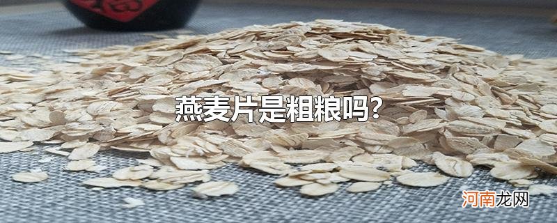 燕麦片是粗粮吗?