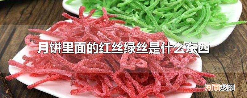 月饼里面的红丝绿丝是什么东西