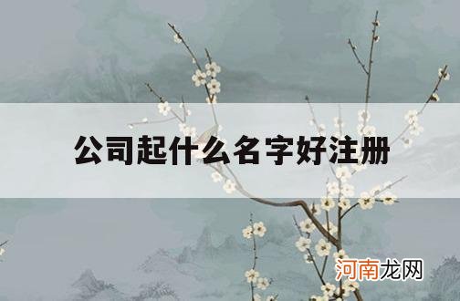 公司起什么名字好注册_一般注册公司取什么名字好