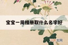 宝宝一周相册取什么名字好_宝宝相册名称