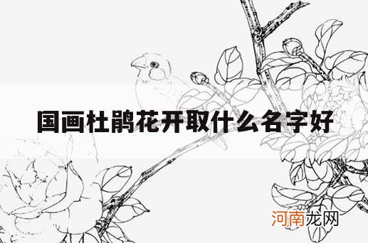 国画杜鹃花开取什么名字好_国画杜鹃花图片大全