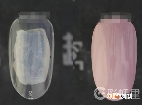 美甲排笔花图片 透明花美甲教程