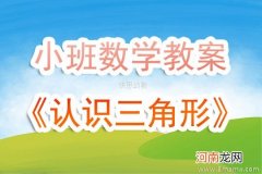 附教学反思 小班数学活动教案：认识三角形教案